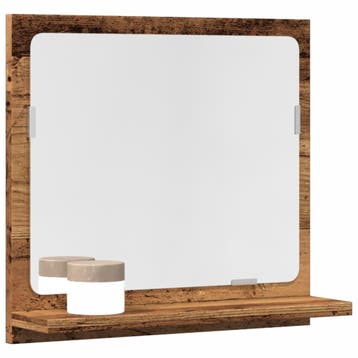vidaXL Badkamerspiegelkast 40x11x37 cm bewerkt hout oud, Verzenden