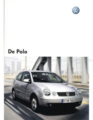 2003 VOLKSWAGEN POLO BROCHURE NEDERLANDS, Nieuw