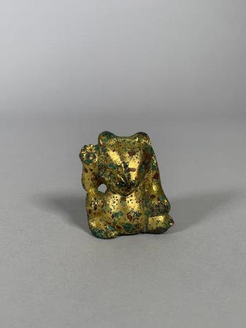 Oud-Chinees, Han-dynastie Brons Klein beeldje in de vorm van