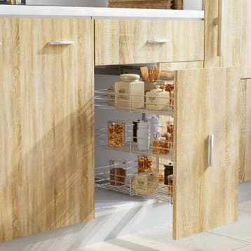 vidaXL Draadmand keuken uittrekbaar 3-laags 47x35x56 cm, Huis en Inrichting, Verzenden, Nieuw
