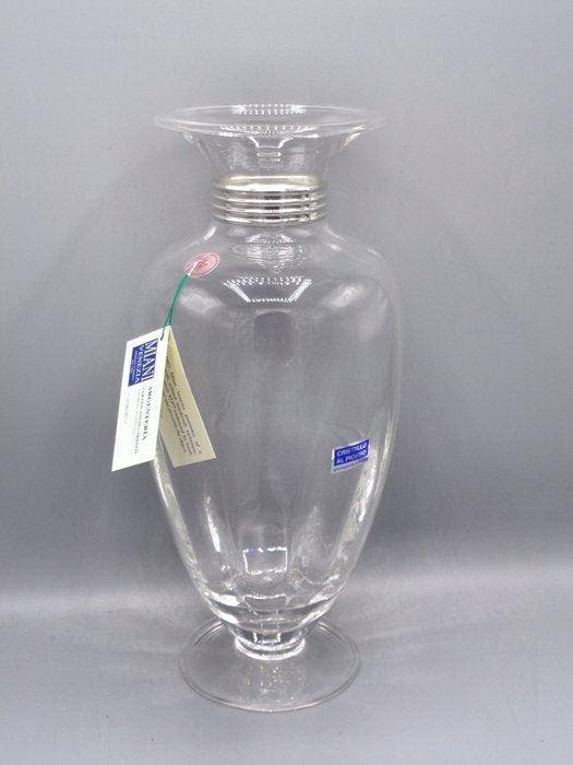PG-MIANI Argenteria - Vase - Argent 925, et cristal, Antiquités & Art, Antiquités | Argent & Or