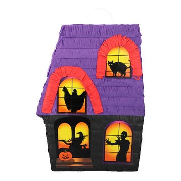 Pinata Spookhuis 45cm, Verzenden, Nieuw