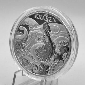 Niue. 2 Dollars 2026 – The Kraken – 1 oz Silver coin – Ag