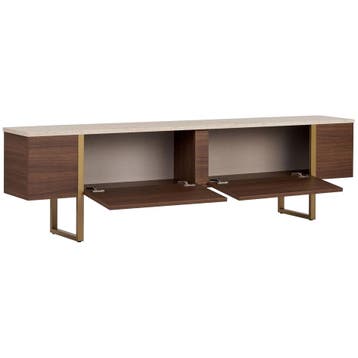 Evila TV-meubel - Houtkleurig/Beige - Nieuw/Ongebruikt -, Maison & Meubles, Verzenden