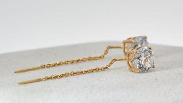 Zonder minimumprijs - Oorbellen - 14 karaat Geel goud -, Nieuw