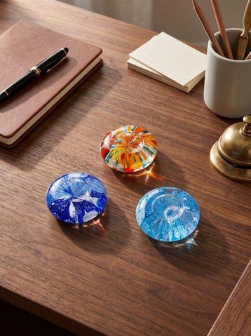 Murano - Presse-papiers (3) - Verre, Murrine Millefiori