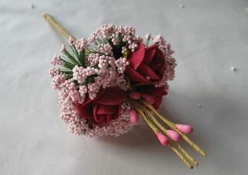 Corsage Miniroos New Style Pick Pink-Roze, Nieuw