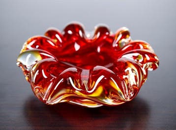 Flower-Shaped Glass Bowl - Schotel - Glas - Kom - Glas