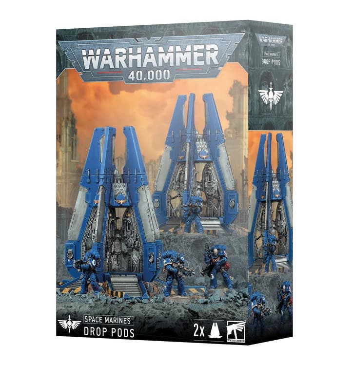 Space Marines Drop Pods 2025 editie (Warhammer Nieuw), Hobby & Loisirs créatifs, Wargaming, Enlèvement ou Envoi