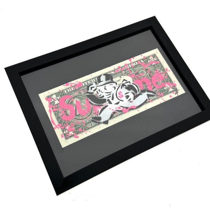 WhyCreationz (XX-XXI) - Monopoly Dollar Run / DollarArt, Antiek en Kunst, Kunst | Designobjecten