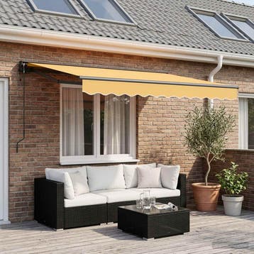 vidaXL Elektrische Zonneluifel 100% Polyester, Verzenden, Nieuw