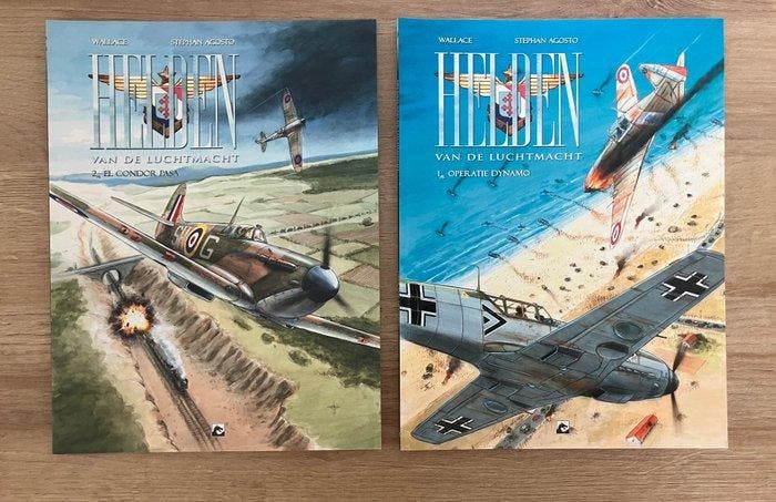 Helden van de Luchtmacht / Oostfront Squadron - 2 Complete, Boeken, Stripverhalen