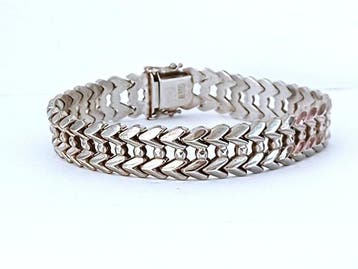 Argent - Bracelet - double queue de cheval