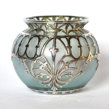 Loetz - Vase - Verre, Argent
