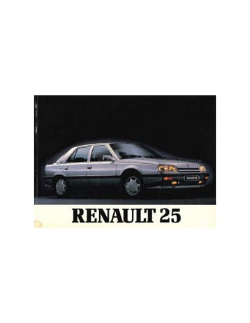 1990 RENAULT 25 INSTRUCTIEBOEKJE NEDERLANDS