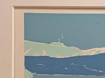 Artist Proof (AP) Zeefdruk Lake Shikotsu in Snow van Honma
