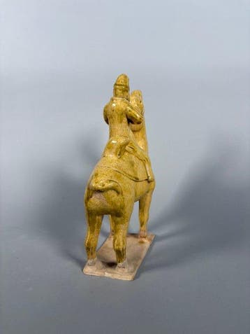 Oude Chinese Sui-dynastie geglazuurd terracotta Figuur van