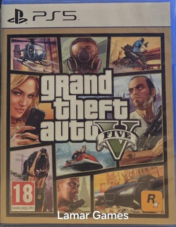 GTA 5 Grand Theft Auto V (ps5 tweedehands game), Games en Spelcomputers, Ophalen of Verzenden, Nieuw