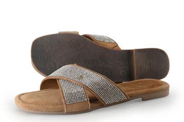 Lazamani Slippers in maat 38 Zilver, Kleding | Dames, Slippers, Overige kleuren, Verzenden, Lazamani
