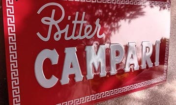 Campari - Enseigne publicitaire - Métal