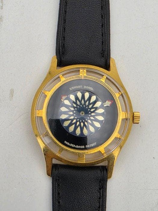 Ernest Borel - Kalaidescope Animated Dial Skeleton - Sans, Handtassen en Accessoires, Horloges | Heren