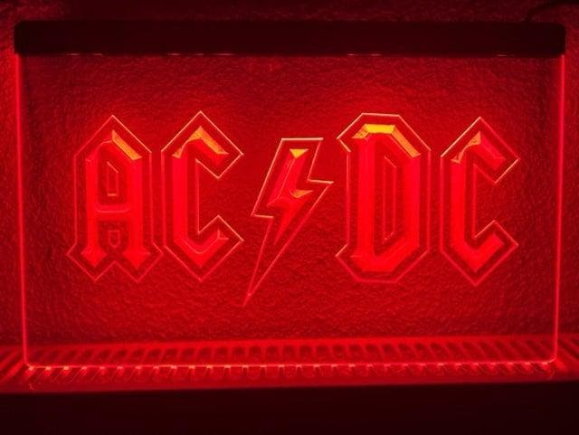 ACDC rock muziek neon bord lamp LED verlichting reclame lich, Maison & Meubles, Lampes | Autre, Envoi