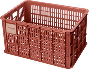 Basil Fietskrat L 40 Liter groot - Rood, Verzenden, Nieuw, Fietskrat, Basil