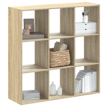 vidaXL Boekenkast 102x32x102 cm bewerkt hout sonoma, Verzenden