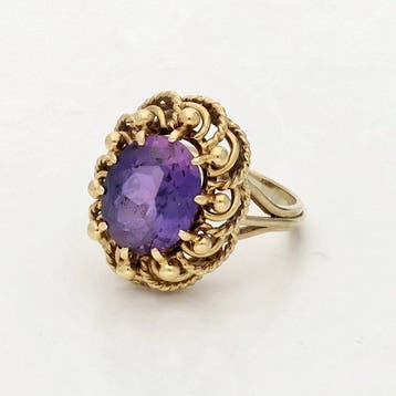 Ring - 18 karaat Geel goud - 3.32ct. tw. - Kleurwissel