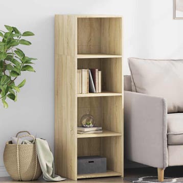 vidaXL Hoge kast 40x41x124 cm bewerkt hout sonoma, Huis en Inrichting, Verzenden, Nieuw