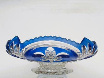 Schaal - Glas - Frankrijk / Fleur de lis