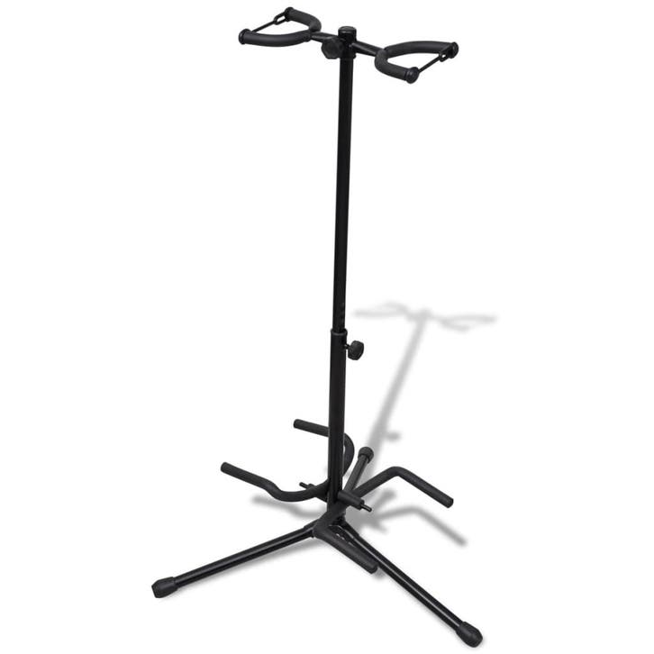 vidaXL Gitaarstandaar verstelbaar dubbel, Musique & Instruments, Musiques & Instruments Autre, Envoi