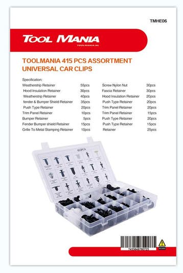 TM 415 Delige Assortiment bekleding clips voor FORD , NISSAN, Verzenden