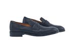 TESTONI BOLOGNA - 8 UK - 42 IT - Blue Loafer Shoes Saffiano