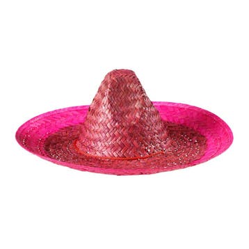 Roze Sombrero Roze 48cm, Verzenden