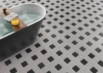 Vloertegel/Wandtegel Project Cerriva Zwart M200 Mat 15x15, Keramiek, Nieuw, Minder dan 20 cm, 10 m² of meer