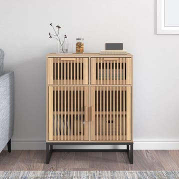 vidaXL Dressoir 60x30x75 cm bewerkt hout, Verzenden, Nieuw