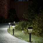 vidaXL Tuinpadverlichting 12 st solar met grondpennen wit, Verzenden