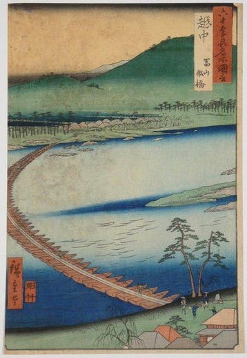 Utagawa Hiroshige (1797–1858) – Bekende Zichtpunten van de