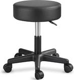 Zadelkruk - Kruk op wielen - Rolkruk - Draaikruk - Zwart - T, Huis en Inrichting, Verzenden, Nieuw