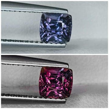 Zonder minimumprijs Roze, Blauw Saffier - 1.18 ct -, Nieuw