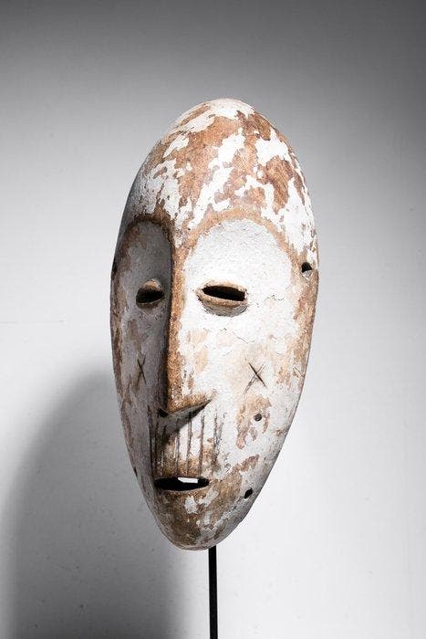 Prachtig Bwami-masker - Lega - DR Congo, Antiek en Kunst, Kunst | Niet-Westerse kunst