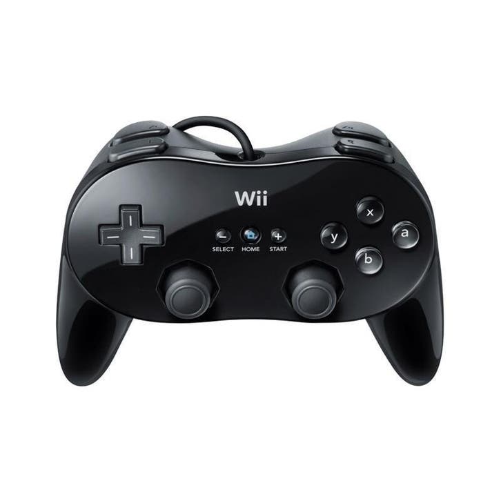 Wii Classic Pro Controller Zwart (Wii Accessoires), Games en Spelcomputers, Spelcomputers | Nintendo Wii, Zo goed als nieuw, Ophalen of Verzenden
