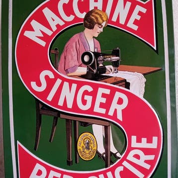 Singer - SINGER - Reclamebord - Metaal