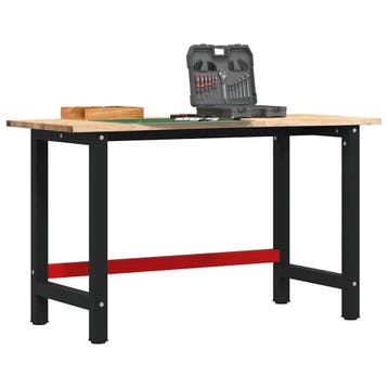 vidaXL Werkbank 140x60x81,5 cm massief eikenhout, Verzenden