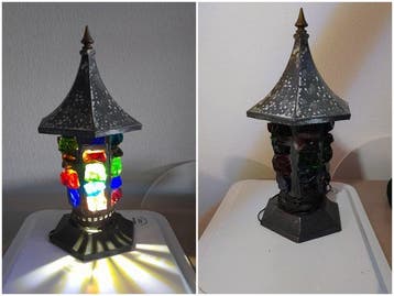 Attributed to Peter March - Lampe de table - Fer, Étain,, Antiquités & Art