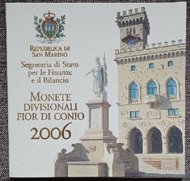 San Marino. Year Set (BU) 2005/2006 (2 sets) (Zonder, Timbres & Monnaies, Monnaies | Europe | Monnaies non-euro