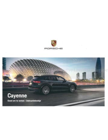2021 PORSCHE CAYENNE INSTRUCTIEBOEKJE NEDERLANDS, Auto diversen, Handleidingen en Instructieboekjes, Ophalen of Verzenden