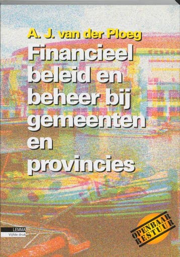 Financieel beleid en beheer bij gemeenten en provincies, Boeken, Verzenden, Gelezen, A.J. van der Ploeg