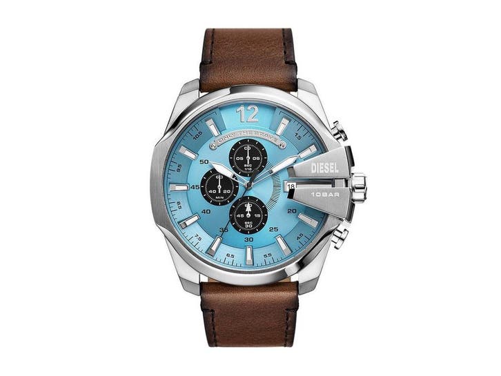Diesel DZ4657 - Polshorloge - Chronograaf - Bruin, Handtassen en Accessoires, Horloges | Heren, Zo goed als nieuw, Verzenden